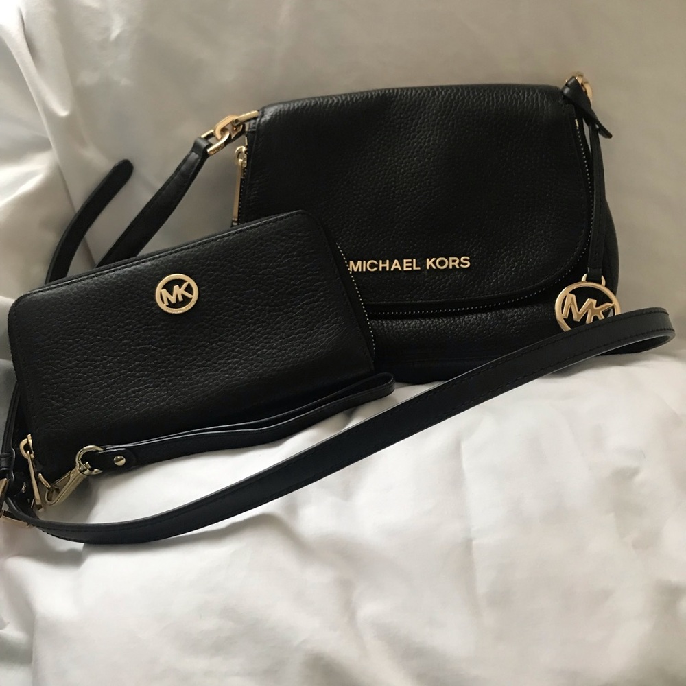 Michael Kors - Crossbody & Wallet - Black - Leather